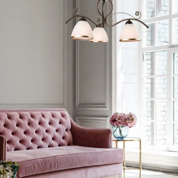 Csillár láncon RETRO II 3xE27/60W/230V