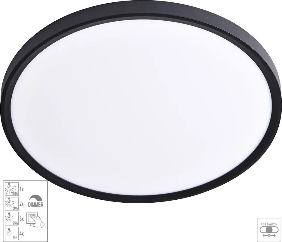PREZENT 70329 TRIMO II. Ufo Lámpa Fehér, Fekete LED IP20