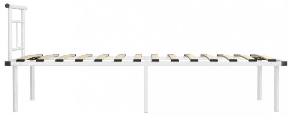 fehér fém ágykeret 90 x 200 cm