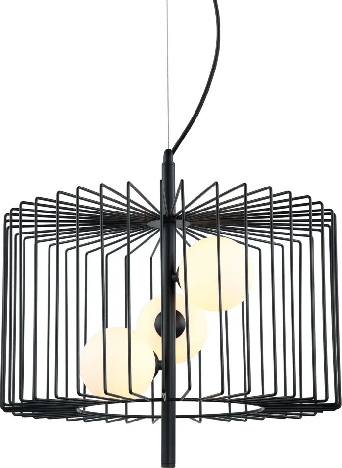 ITALUX MDM-3937-3-BK DAREN Modern Függesztett Lámpa Fehér, Fekete G9 IP20