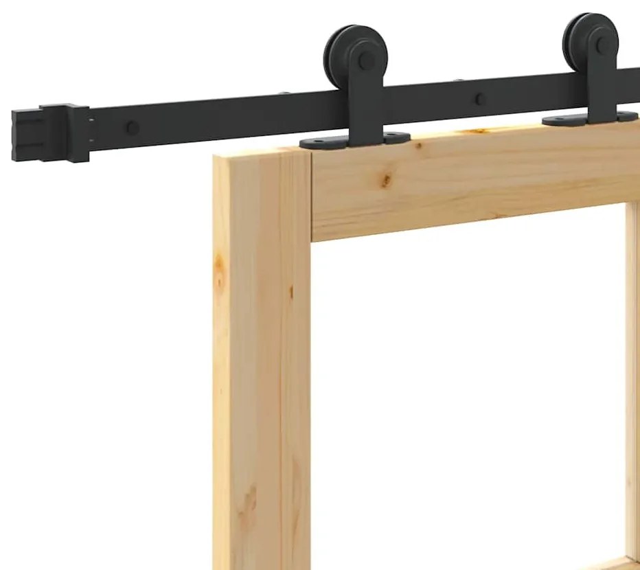 Csúszóajtó ORKDAL Barna 73.5 x 211 cm Fa és fém