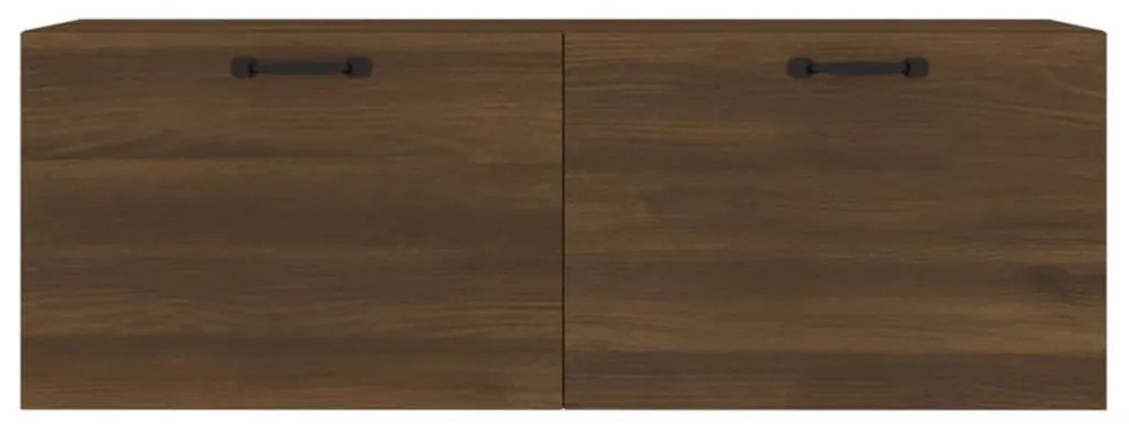 Barna tölgy színű szerelt fa faliszekrény 100 x 36,5 x 35 cm