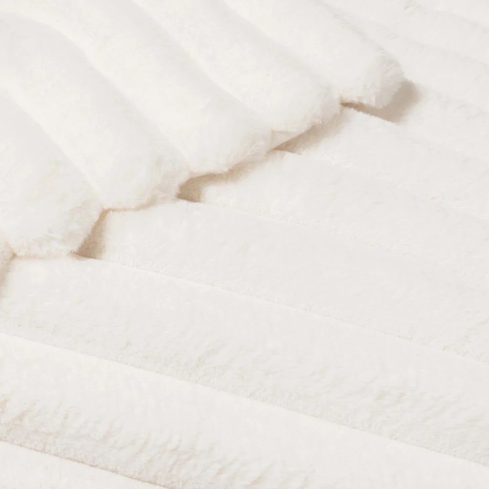 Krémszínű mikroplüss takaró 180x220 cm Boudoir – douceur d'intérieur