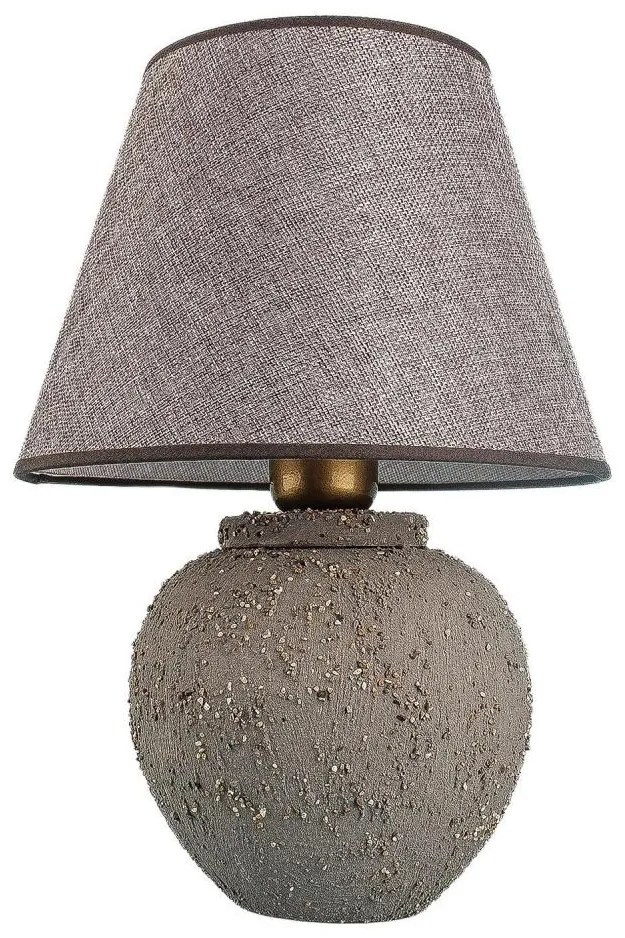 Asztali lámpa RAMZES 1xE27/40W/230V barna