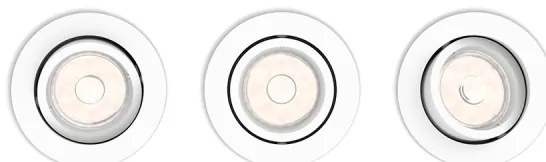 Philips 50183/31/PN - Készlet 3x Beépíthető lámpa ENNEPER 1xGU10/5,5W/230V