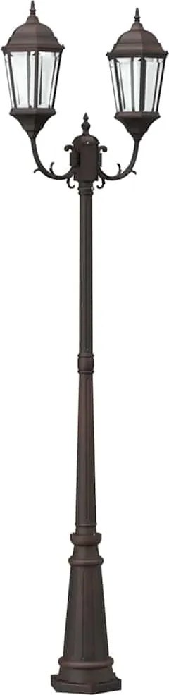 vidaXL Kerti Világítás Bronz 68 x 20 x 235 cm Alumínium és üveg