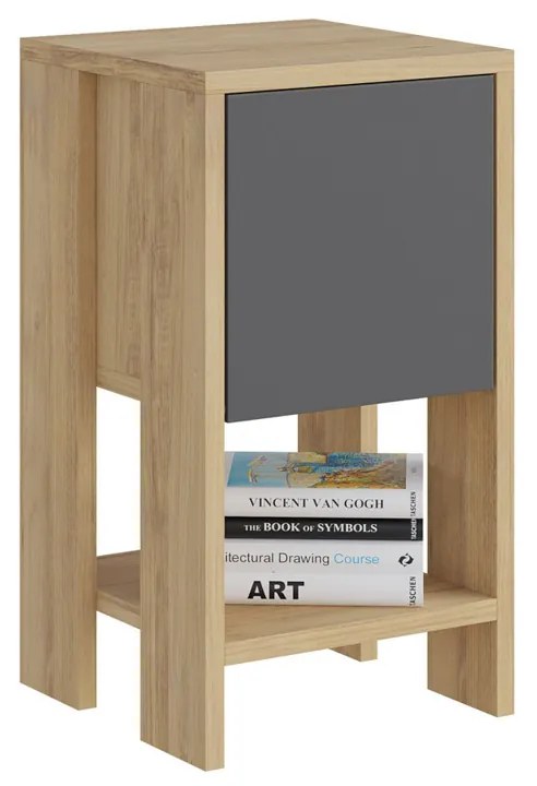Éjjeliszekrény Ema Oak