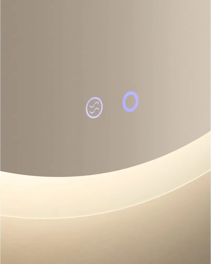 Fali tükör világítással ø 60 cm Mervi – Kave Home