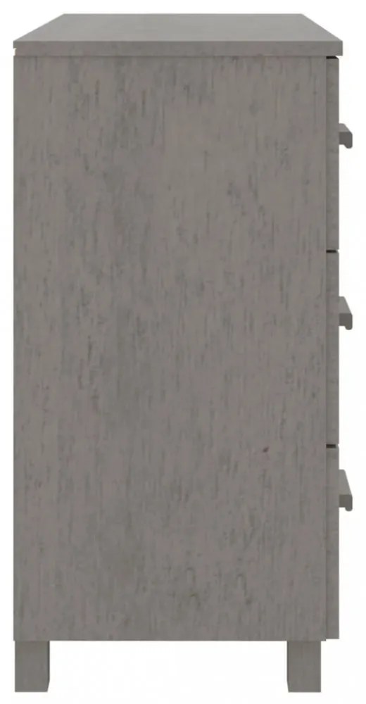 HAMAR világosszürke tömör fenyőfa tálalószekrény 90x40x80 cm