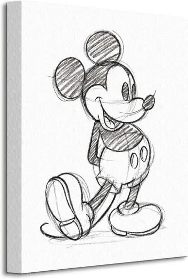 Vászonkép Disney Mickey Mouse (Sketched - Single) 30x40cm WDC92280