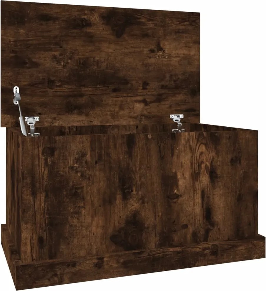 vidaXL füstös tölgy színű szerelt fa tárolóláda 70 x 40 x 38 cm