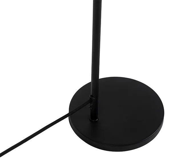 Modern asztali lámpa fekete füstös árnyékolóval - Maly