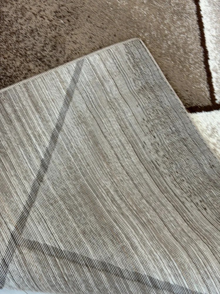 Nora 6034 bézs modern szőnyeg 60 cm-es szett