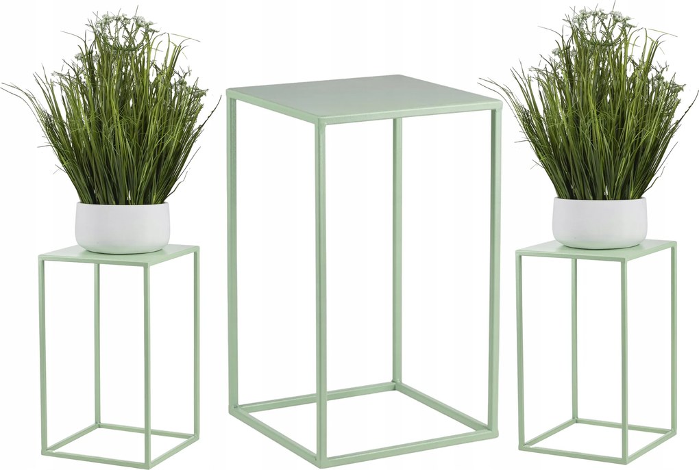 Seledin aranyos fém virágágyás növény álló loft 40 cm