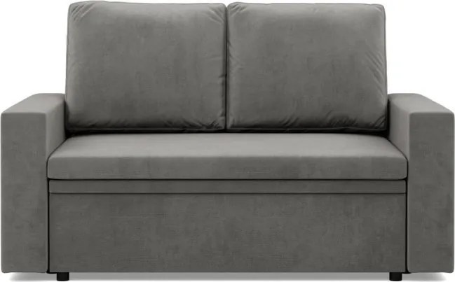 Zeus kanapé, bársony, hab töltet, egyenes kartámasz, világosszürke