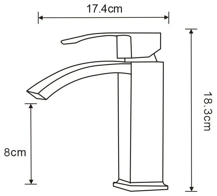 Mexen Libra, mosdó csaptelep, króm, 745100-00