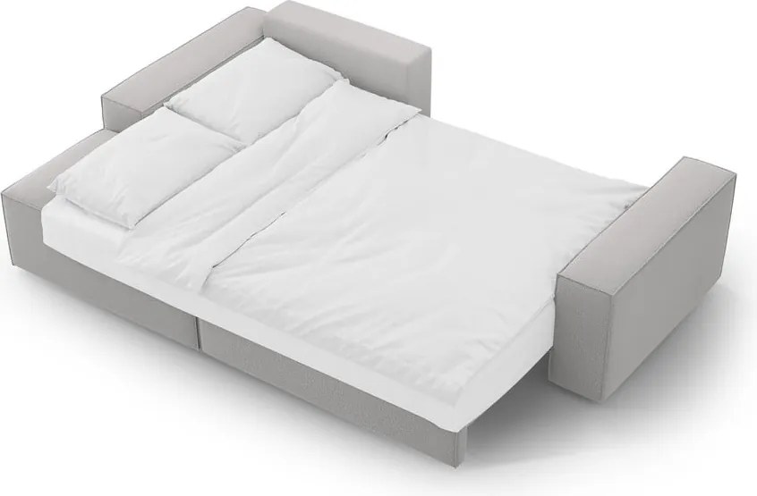 Világosszürke kinyitható sarokkanapé (bal oldali) Jodie – Micadoni Home