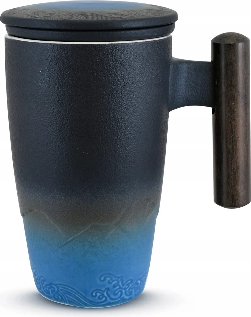 Kerámia bögre Cebador Mystea teafőzővel 300 ml Yerba Mate tea