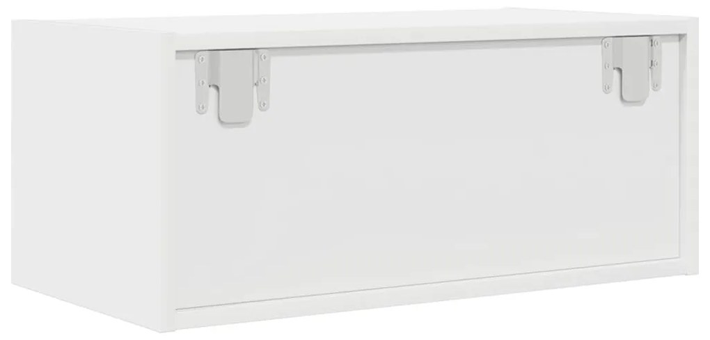 2 db fehér szerelt fa TV-szekrény 60x31x25,5 cm