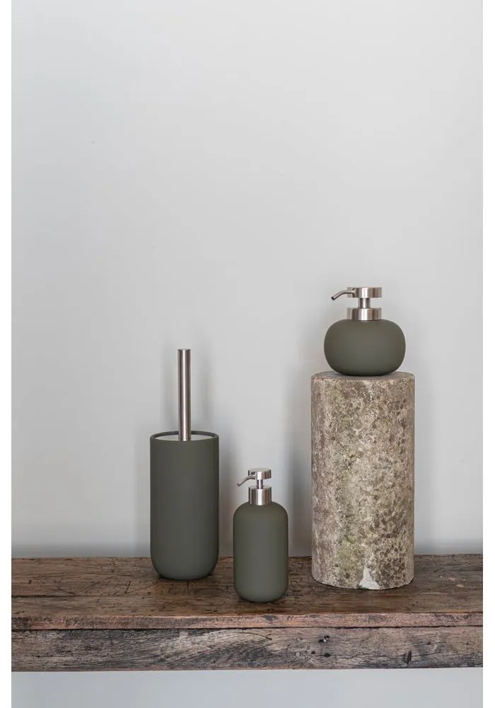 Sötétzöld kerámia szappanadagoló 120 ml Lotus Play – Mette Ditmer Denmark