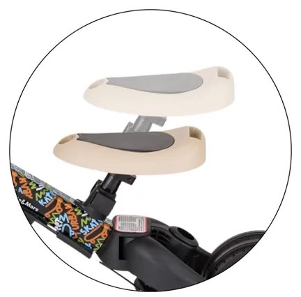 PETITE&MARS - Gyerek tricikli 5 az 1-ben TURBO LIMITED City Beat