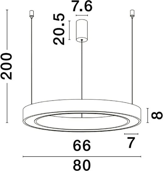 NOVALUCE 9345642 MORBIDO Modern Led Függesztett Lámpa LED IP20
