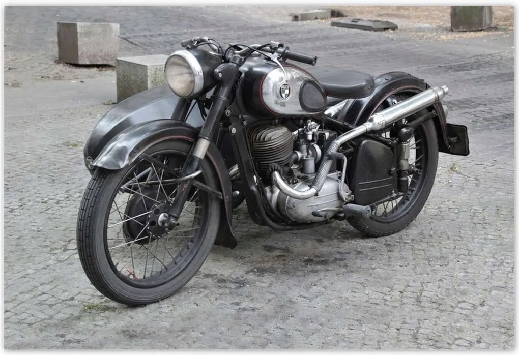 Poszterek 185x125 Klasszikus motorkerékpár Motor