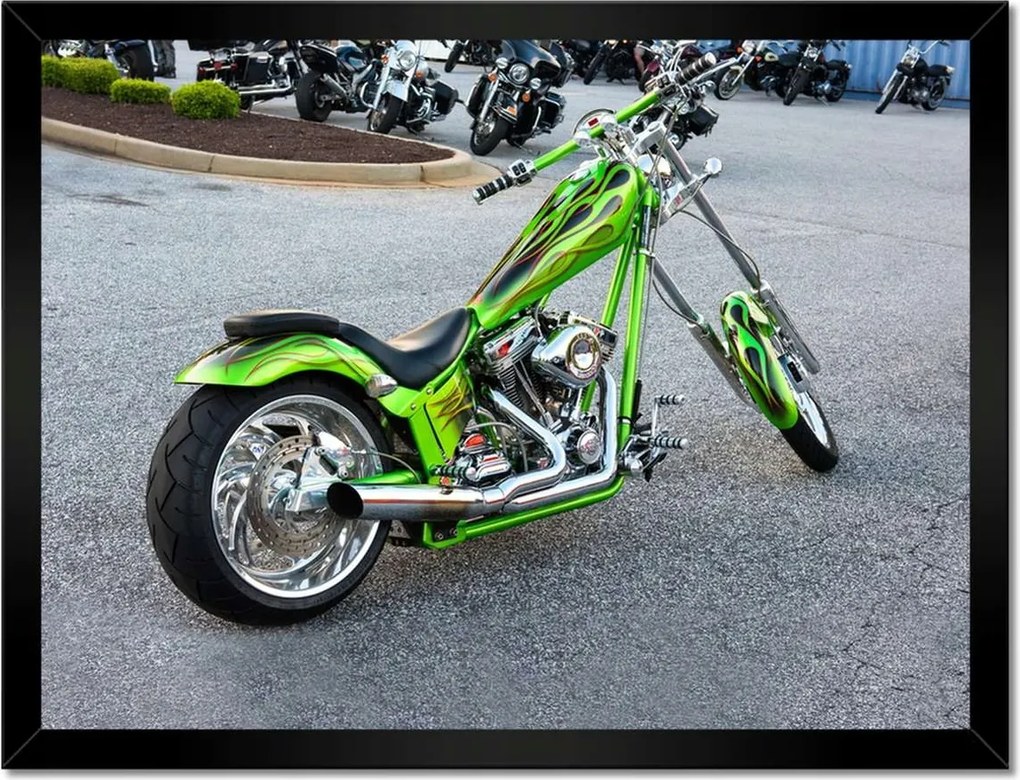 Poszterek keretben 40x30 Lime chopper Motor