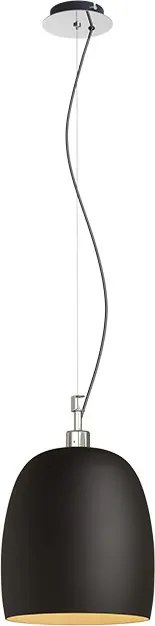 RENDL COROA NEW 28 függőlámpa fekete króm 230V LED E27 15W