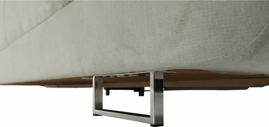 Ülőgarnitúra, világos szürke, szövet, balos, BUTON P