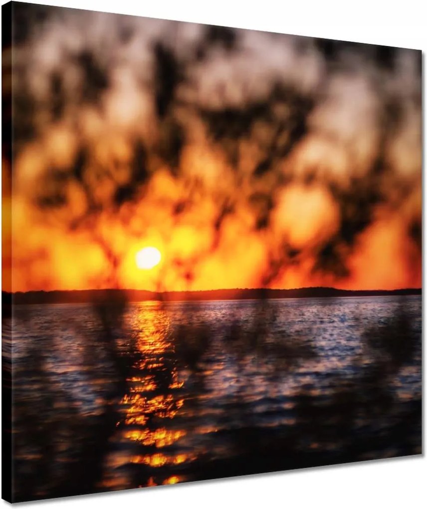 Vászonkép 40x40 Tenger naplemente