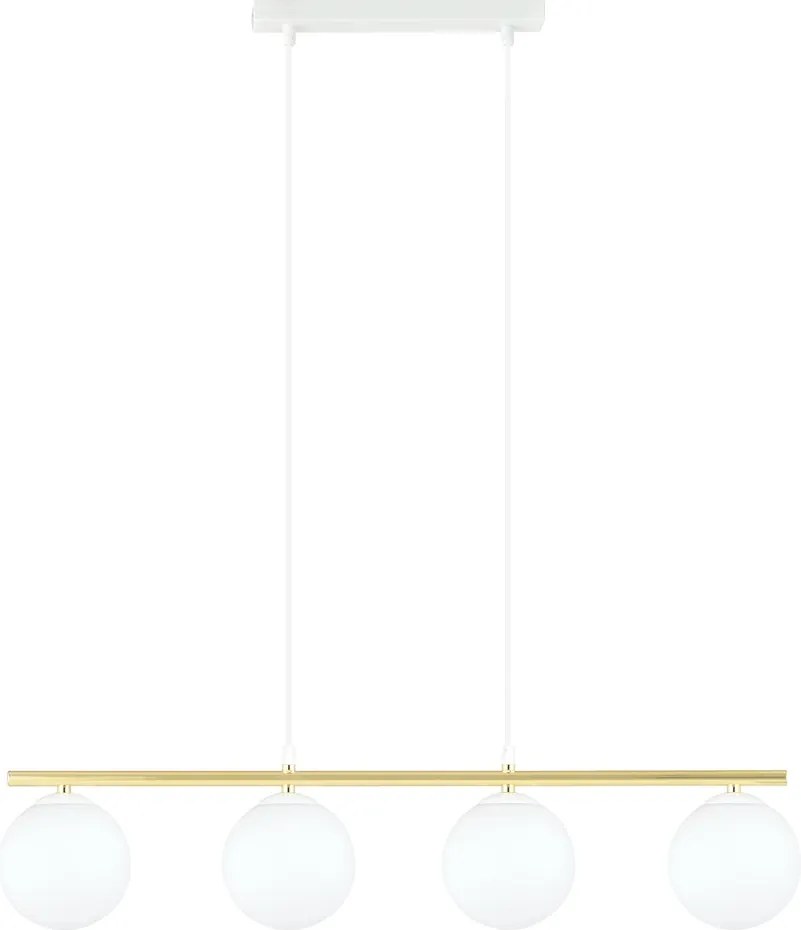 Emibig modern függeszték allora fehér arany emi1255/4