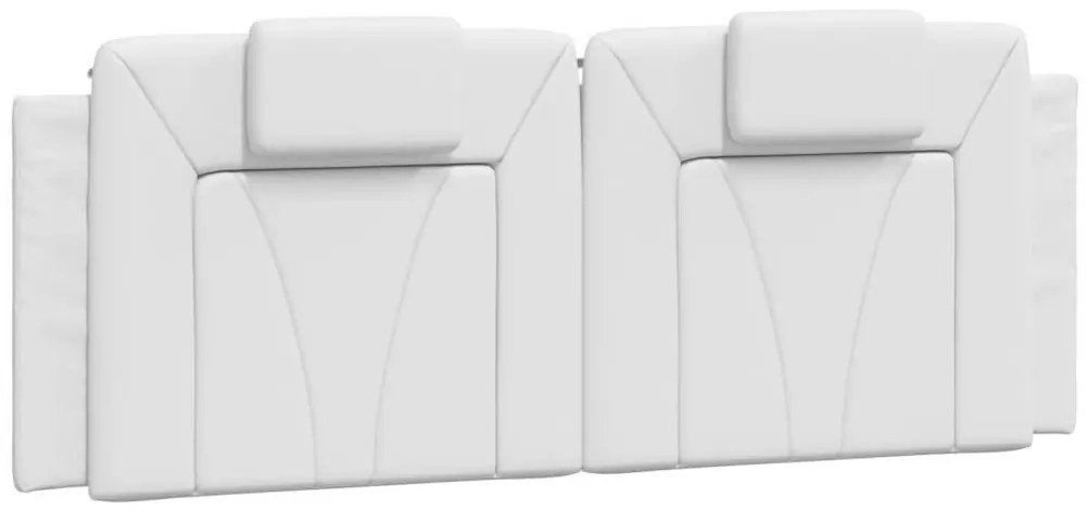 fehér műbőr ágykeret Viana matrac nélkül 140x200 cm