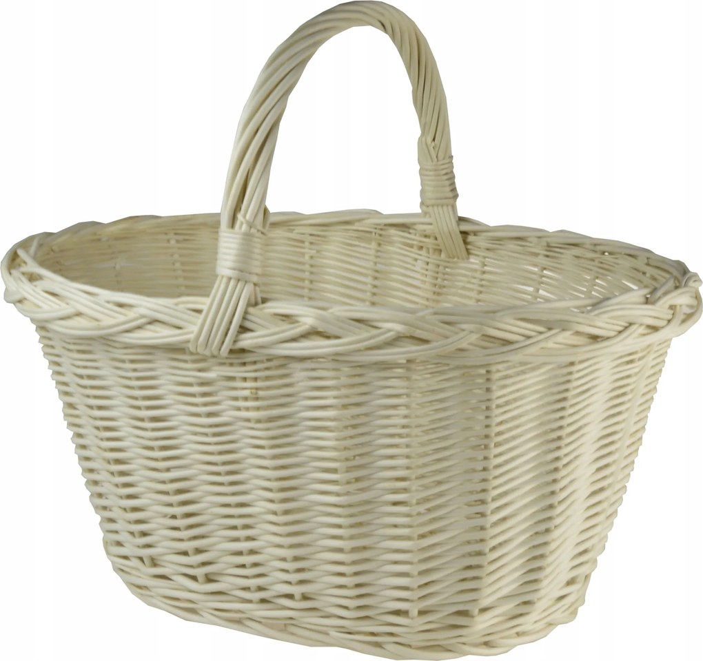 Fonott Bevásárló Kosár Esküvői Ajándék Fehér