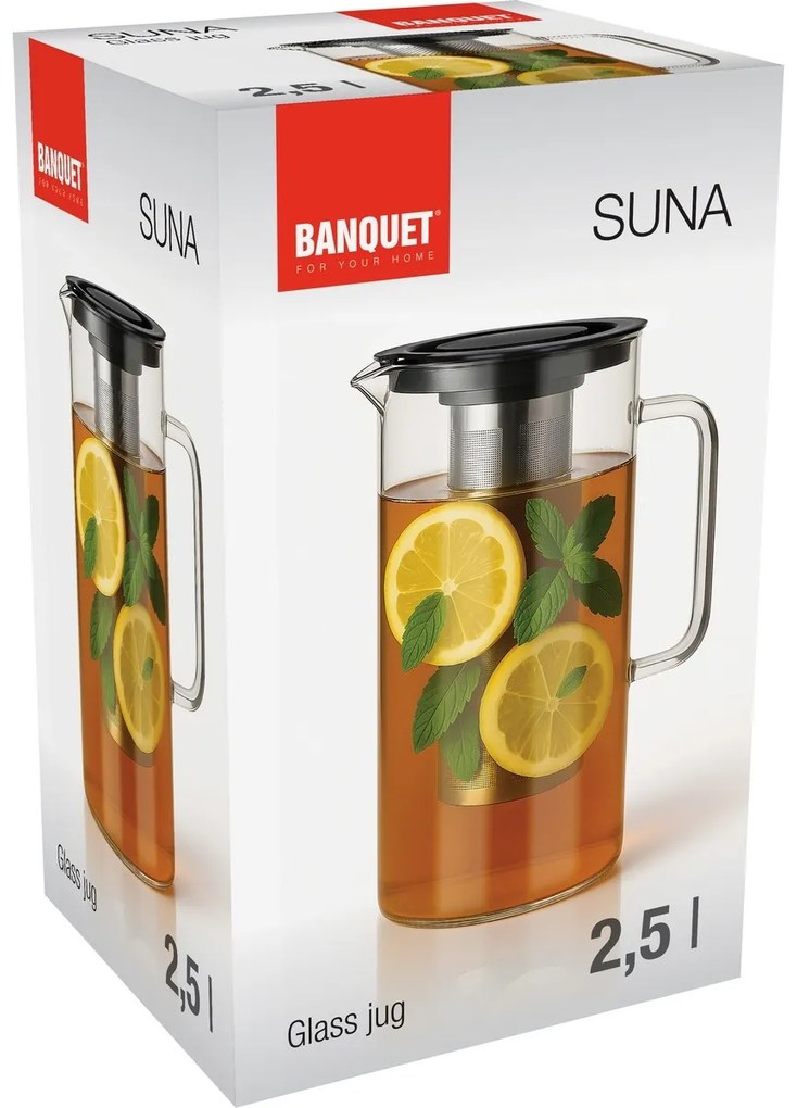 Banquet Suna üveg kancsó 2,5 l