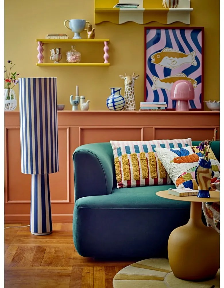 Sárga-fehér gyerek polc 80 cm Bubbi – Bloomingville Mini