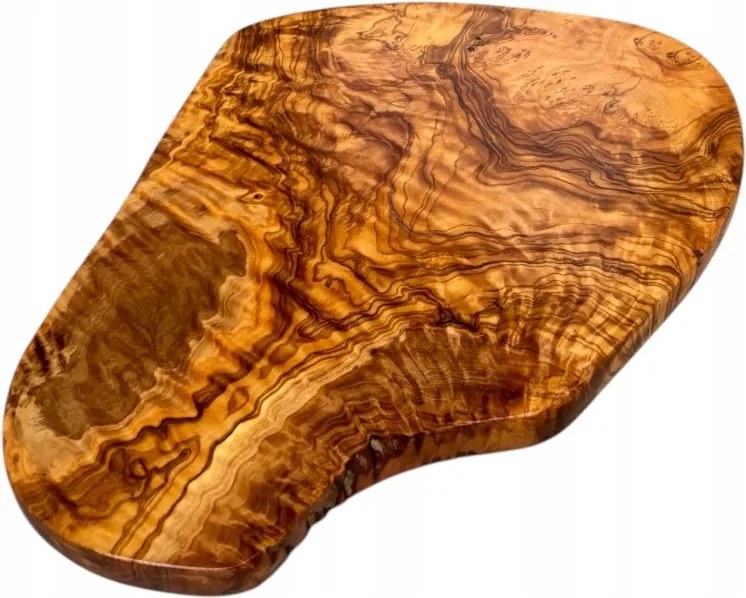 Ovális Olajfa Deszka DS35 Bárka Felvágottak és Sajtok Tálalásához