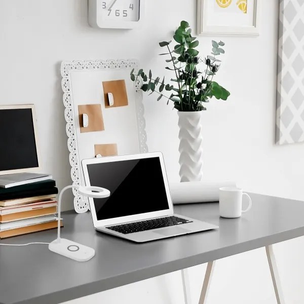 Rabalux 74014 - HARDIN LED érintős asztali lámpa, állítható fény, 5W/5V, fehér