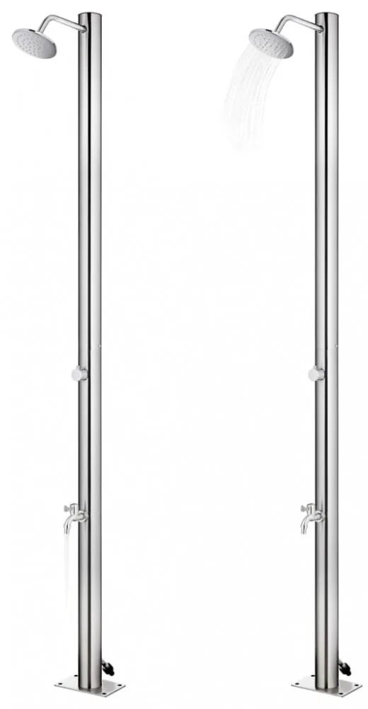 rozsdamentes acél kerti zuhany 215 cm