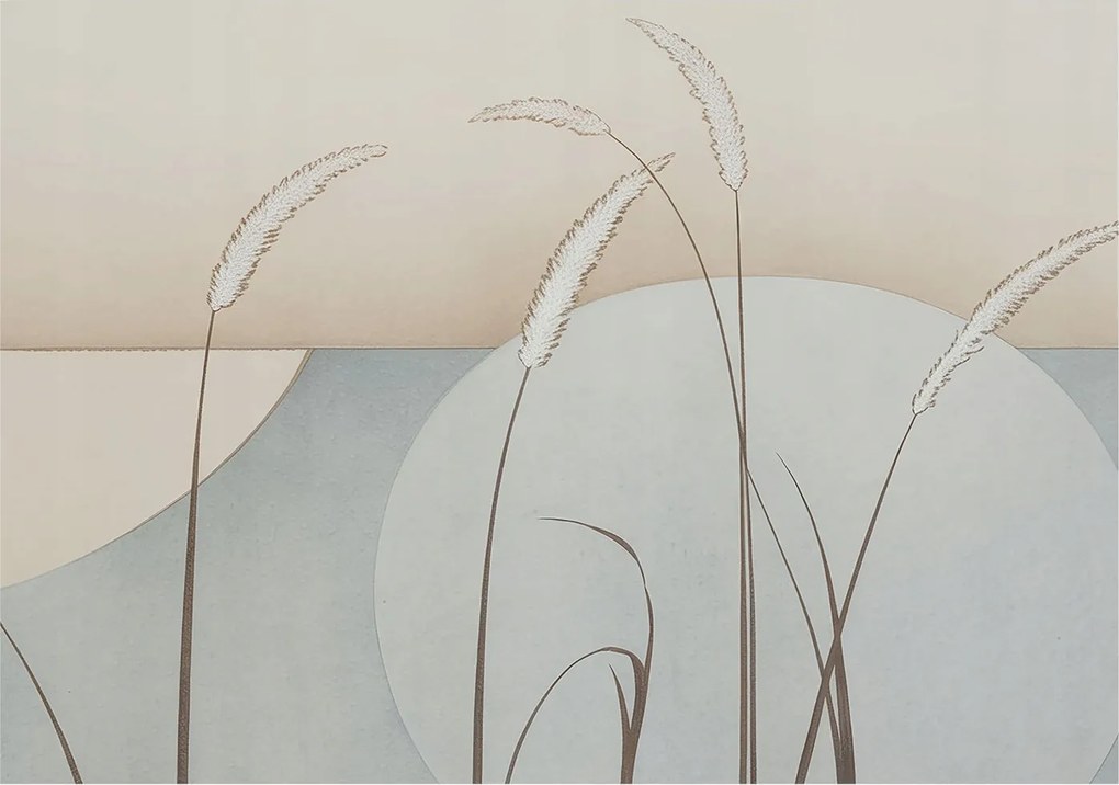 Dekoratív fotótapéta falra Könnyű összeszerelés Enyhe fű 312x219 Ragasztó