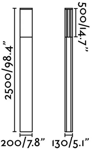 FARO 74444E - Kültéri lámpa DATNA 2G11/36W/230V IP65