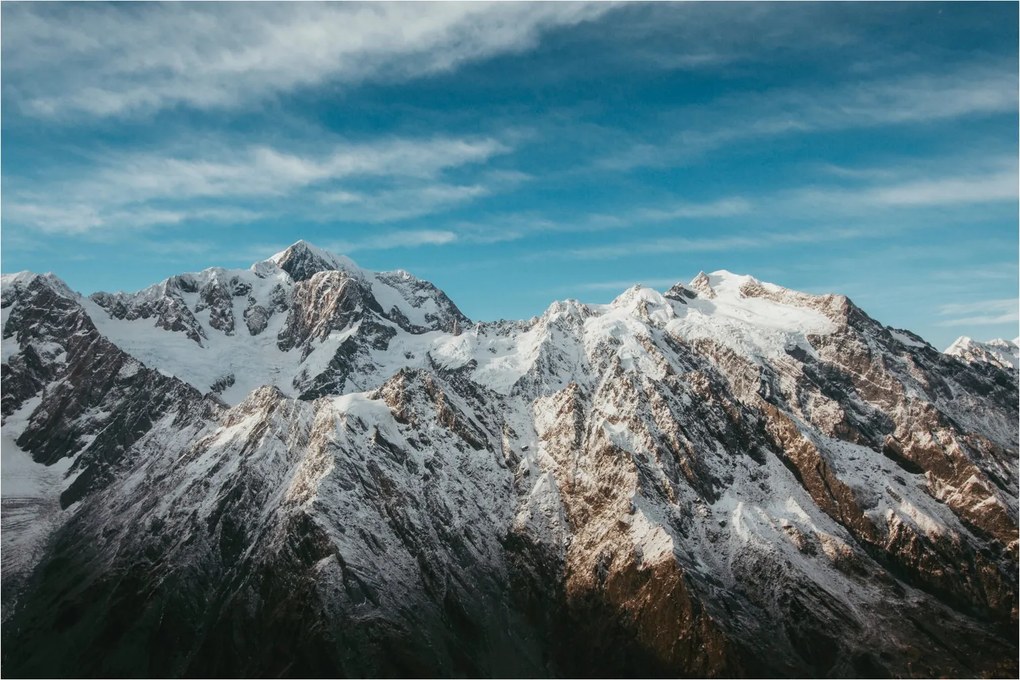Havas csúcsok képe, Fiordland (90x60 cm)