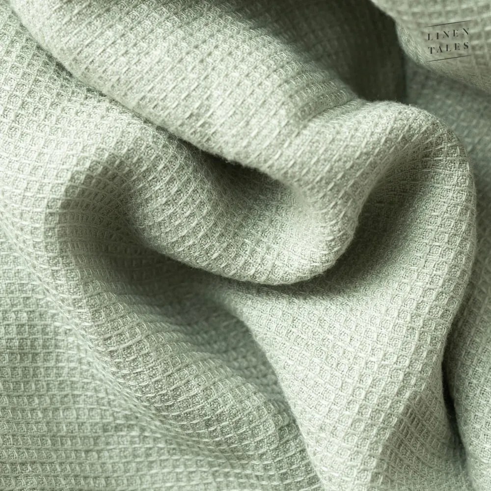 Zöld len törölköző 30x30 cm - Linen Tales