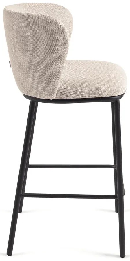 Bézs bárszék (ülésmagasság 65 cm) Ciselia – Kave Home