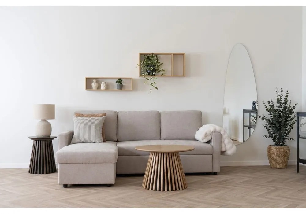 Natúr színű többszintes bambusz fali polc 70 cm Ember – House Nordic