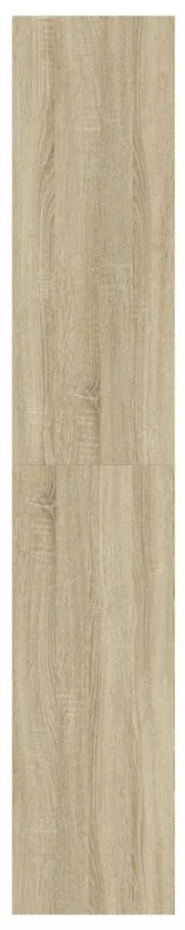 sonoma tölgy cipőszekrény 4 kihajtható fiókkal 80x34x187,5 cm