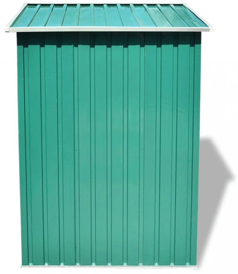 zöld fém kerti fészer 204 x 132 x 186 cm
