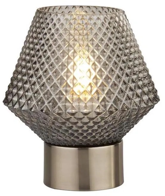 Searchlight EU60754SM - Asztali lámpa AVIA 1xE27/7W/230V