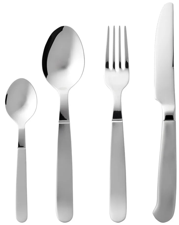 Ezüstszínű rozsdamentes acél evőeszköz készlet 16 db-os Rejka – Gense