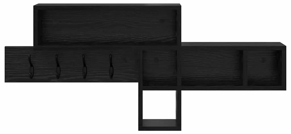 Fali Kabáthorog Musta tammi 100 x 12 x 43.5 cm Faanyag
